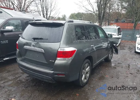 2013 Toyota Highlander Limited V6 z USA, uszkodzony, nr VIN 5TDDK3EHXDS218624